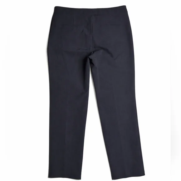 Lafayette 148 Waldorf Navy Blue Straight Leg Mid Rise 6 - Picture 6 of 9